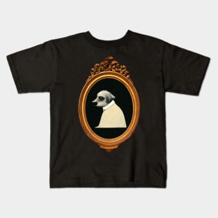 Edward Gorey-inspired Dog Portrait Kids T-Shirt